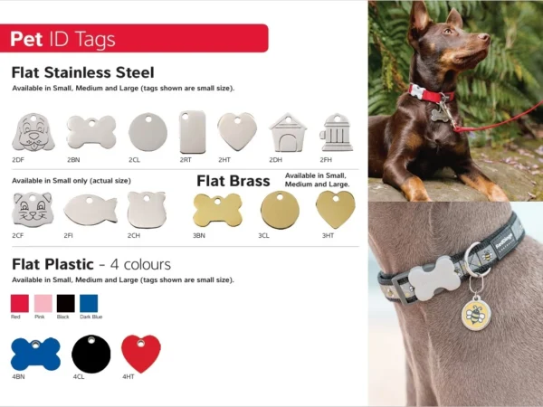 Un médaillon en laiton ou en inox gravé pour collier de chien