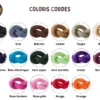 Tous les coloris de cordes personnalisables
