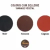 Tous les coloris de cuir tannage végétal