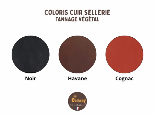 Tous les coloris de cuir tannage végétal
