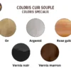 Tous les coloris de cuir vernis ou métallisés personnalisables