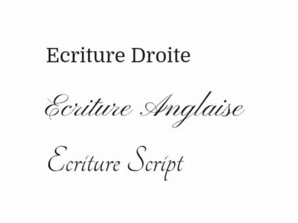 Les polices d'écriture pour les plaques gravées de collier de chien ou licol