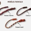 frontal-sur-mesure-personnalisable Les modèles de frontaux pour chevaux personnalisables et sur mesure