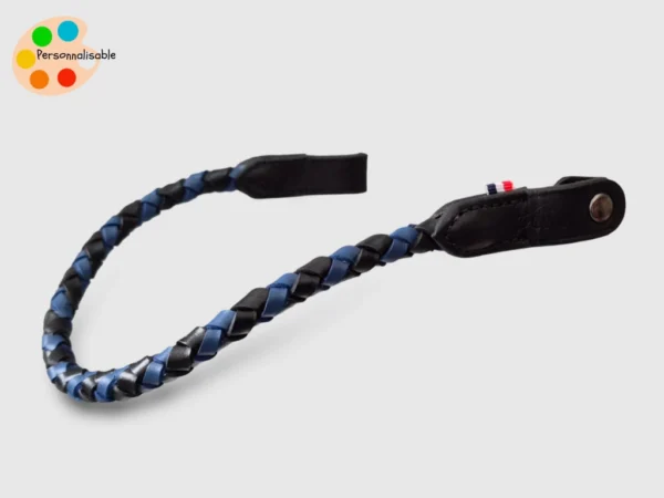 frontal-tresse-rond-bleu Un frontal anatomique pour cheval bleu et sur mesure