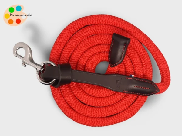 Une longe pour cheval rouge haut de gamme