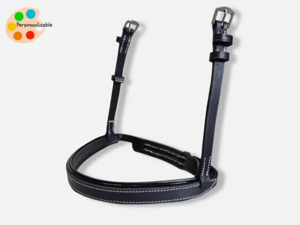 muserolle-bridon-anatomique Une muserolle en cuir anatomique et confortable pour cheval