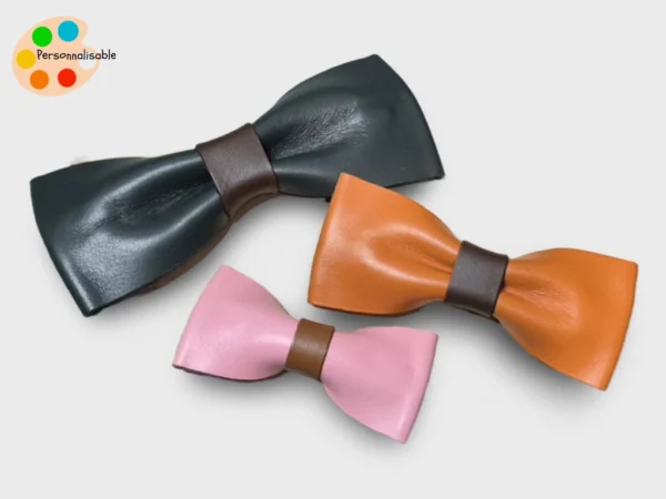 noeud-papillon-chien Un noeud papillon en cuir pour chien pour un mariage