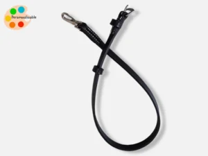 Une sous gorge en cuir de bridon ou side pull à mousqueton personnalisablr