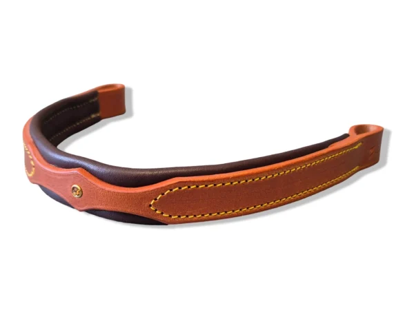 Un frontal en cuir pour cheval avec strass