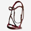 Un side pull en cuir ergonomique havane et bordeaux