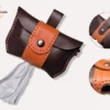 etui-sac-a-crotte-chien Une pochette en cuir pour mettre les sacs à crottes pour chien